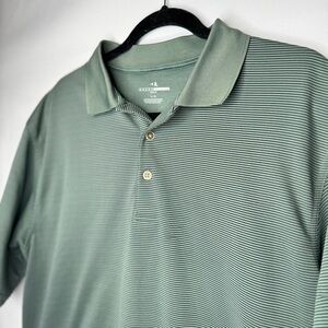 Grand Slam Olive Striped Polo Shirt